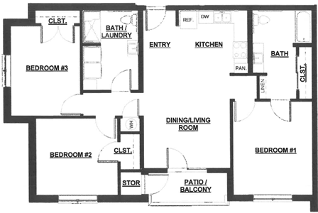 C-ACC - Three Bedroom / Two Bath*
